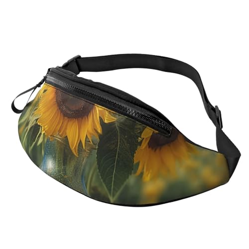 Gürteltasche mit Sonnenblumen-Motiv für Männer und Frauen, modische Hüfttasche, verstellbare Umhängetasche, überall von GTKSYNVE