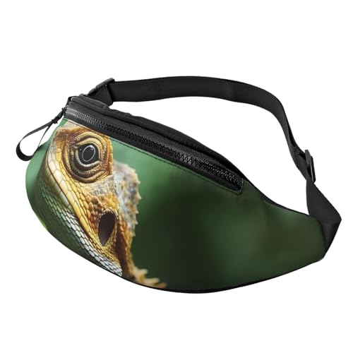 Gürteltasche mit Tier-Eidechsenmotiv für Männer und Frauen, modische Hüfttasche, verstellbare Umhängetasche, überall von GTKSYNVE