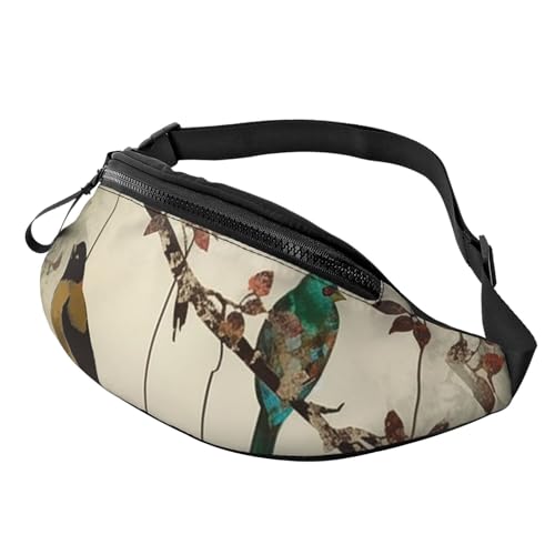 Gürteltasche mit Vögeln auf Ästen für Männer und Frauen, modische Hüfttasche, verstellbare Umhängetasche, überall von GTKSYNVE