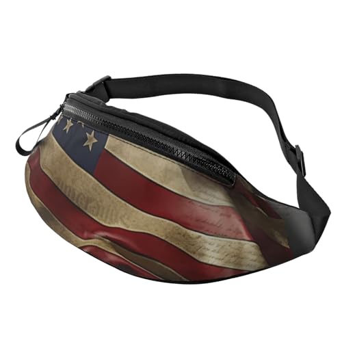 Gürteltasche mit amerikanischer Flagge, modische Gürteltasche für Damen und Herren, verstellbare Umhängetasche, überall von GTKSYNVE