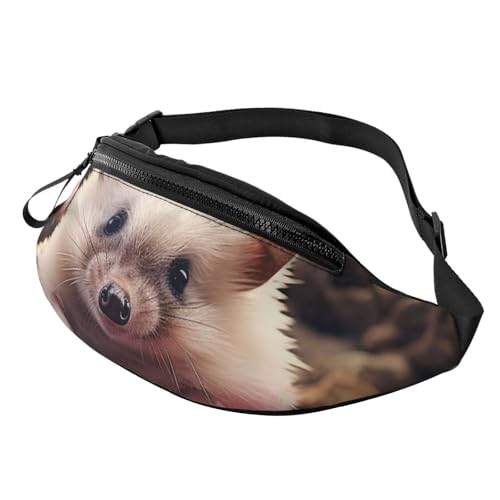 Gürteltasche mit niedlichem Igel in Blumen, für Herren und Damen, modische Hüfttasche, verstellbare Umhängetasche, überall Gürteltasche mit niedlichem Igel in Blumen, für Herren und Damen, modische Hüfttasche, verstellbare Umhängetasche, überall von GTKSYNVE