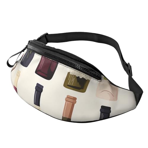 Gürteltasche mit niedlicher Weinflasche für Männer und Frauen, modische Hüfttasche, verstellbare Umhängetasche, überall Gürteltasche mit niedlicher Weinflasche für Männer und Frauen, modische Hüfttasche, verstellbare Umhängetasche, überall von GTKSYNVE