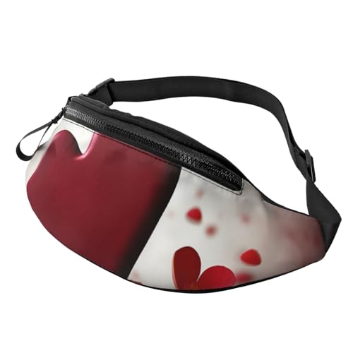 Hearts with Love Bauchtasche für Männer und Frauen, modische Hüfttaschen, verstellbare Umhängetasche, überall Hearts with Love Bauchtasche für Männer und Frauen, modische Hüfttaschen, verstellbare Umhängetasche, überall von GTKSYNVE