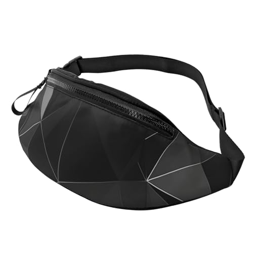 Schwarze geometrische Bauchtasche für Männer und Frauen, modische Hüfttaschen, verstellbare Umhängetasche, überall Schwarze geometrische Bauchtasche für Männer und Frauen, modische Hüfttaschen, verstellbare Umhängetasche, überall von GTKSYNVE
