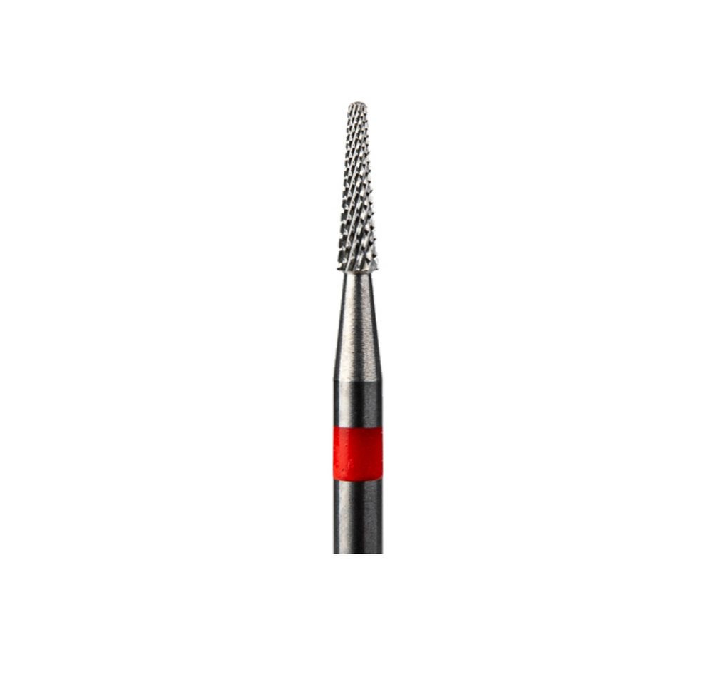GTM Beauty Nageldesign Zubehör GTM Beauty Hartmetallfräser Kegel Fein (roter Ring) ø2,3 mm von GTM Beauty