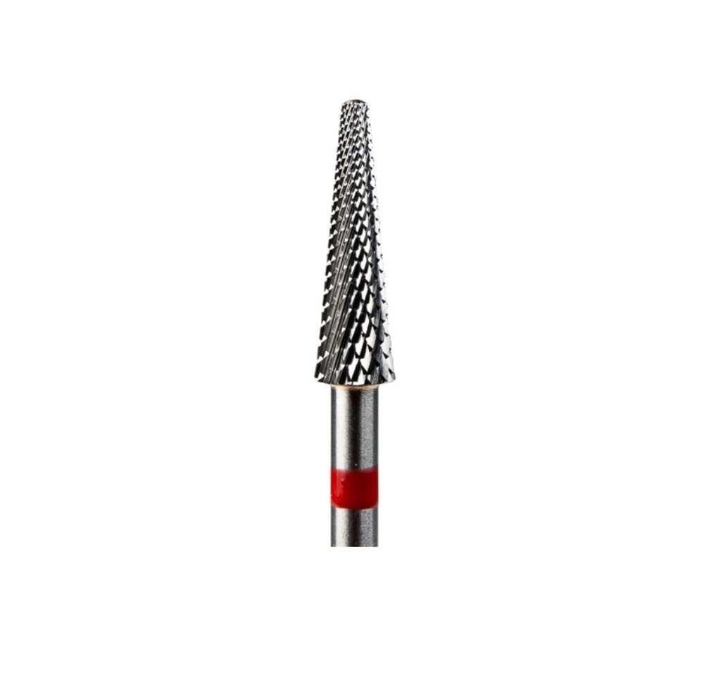 GTM Beauty Nageldesign Zubehör Profi Hartmetallfräser GTM Beauty in Kegel Form (roter Ring) ø3,5 mm von GTM Beauty