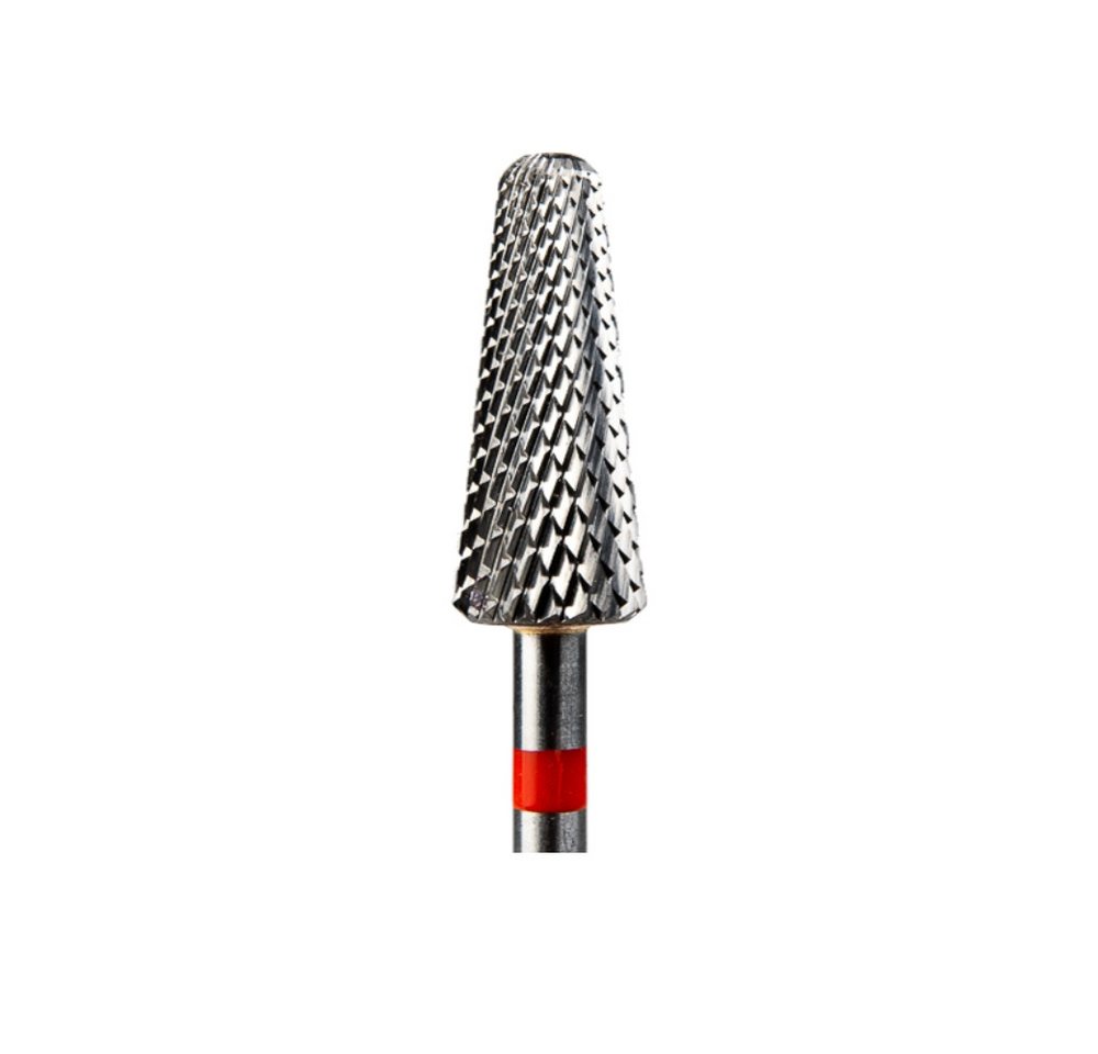 GTM Beauty Nageldesign Zubehör GTM Beauty Hartmetallfräser Kegel Fein (roter Ring) ø6,0 mm von GTM Beauty