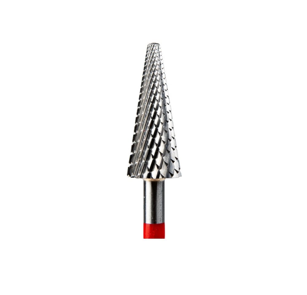 GTM Beauty Nageldesign Zubehör GTM Beauty Hartmetallfräser Kegel Fein (roter Ring) ø6,0 mm von GTM Beauty