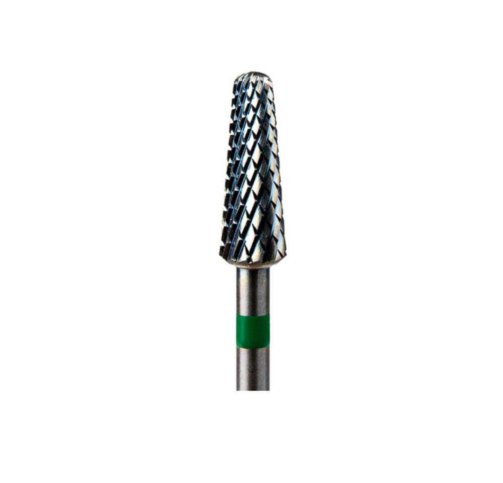 GTM Beauty Nageldesign Zubehör GTM Beauty Hartmetallfräser Kegel Grob (grüner Ring) ø6,0 mm von GTM Beauty