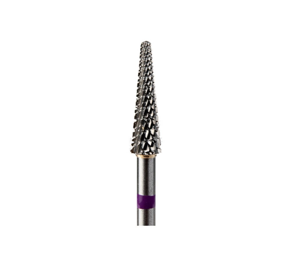 GTM Beauty Nageldesign Zubehör GTM Beauty Hartmetallfräser Kegel Mittlere (lila Ring) ø3,5 mm von GTM Beauty