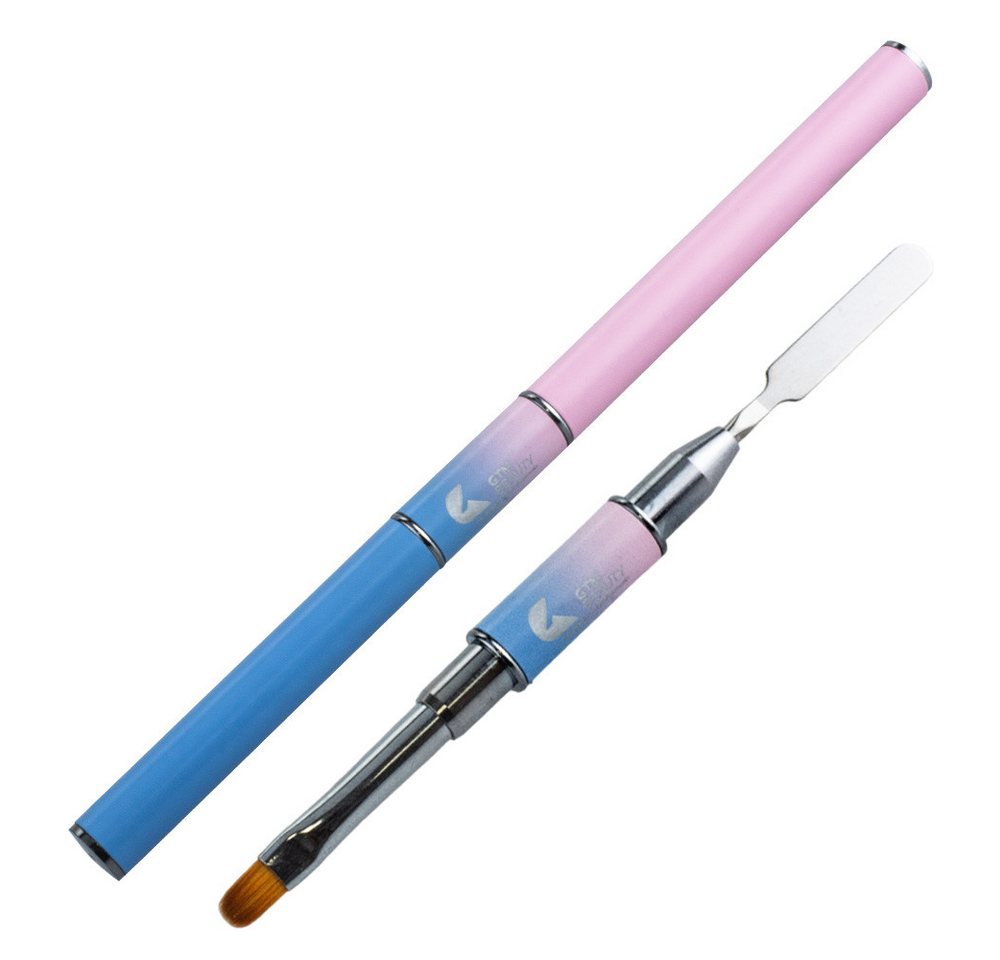 GTM Beauty Nailart-Pinsel GTM Acrylgel-Pinsel & Spatel doppelseitig pastell, 1 tlg., Pinsel und Spatel in einem Tool,Verschlusskappen zum Schutz GTM Beauty Nailart-Pinsel GTM Acrylgel-Pinsel & Spatel doppelseitig pastell, 1 tlg., Pinsel und Spatel in einem Tool,Verschlusskappen zum Schutz von GTM Beauty