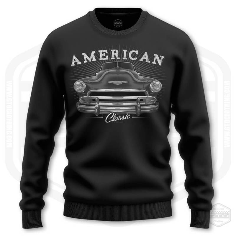 1951 Chevy Fleetline Herren Sweatshirt Schwarz | S-3xl Hergestellt in Usa Muskelauto Fan Art Geschenkidee von GTOClothing