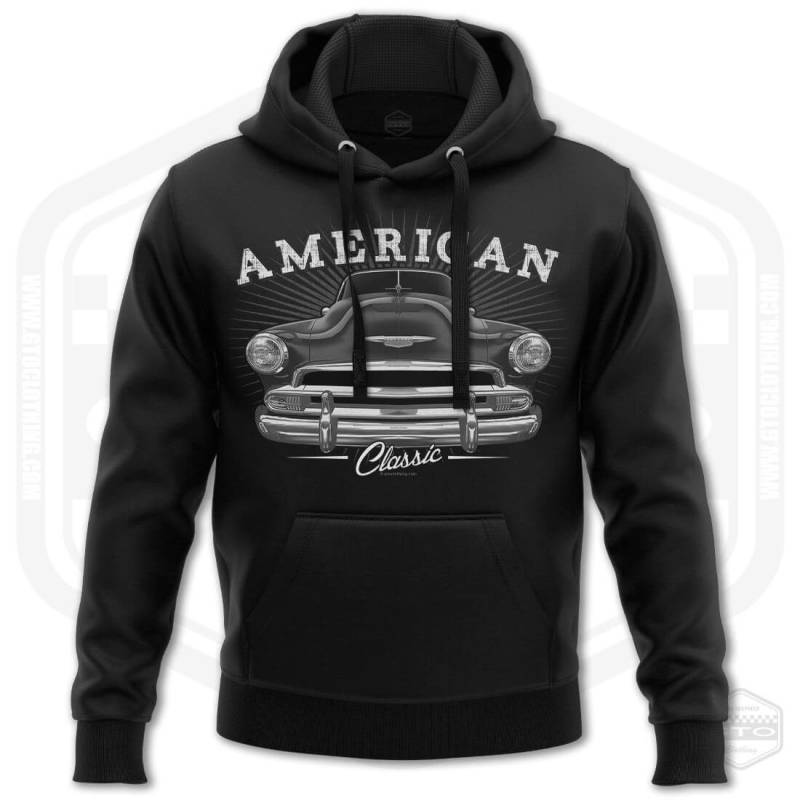 1951 Chevy Fleetline Tribute Herren Kapuzenpullover Schwarz | S-3xl Hergestellt in Usa Muskelauto Fan Art Geschenkidee von GTOClothing