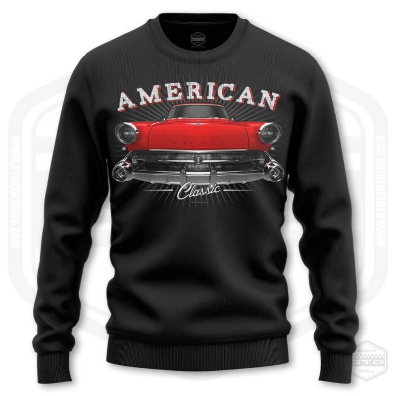 1957 Buick Roadmaster Herren Sweatshirt Schwarz | S-3xl Hergestellt in Usa Muskelauto Fan Art Geschenkidee von GTOClothing