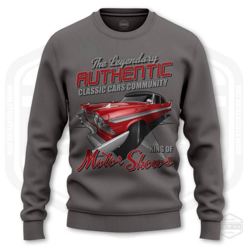 1958 Plymouth Fury Legendäres Herren-Sweatshirt Asphalt | S-5xl Hergestellt in Usa Muskelauto Fan Art Geschenkidee von GTOClothing