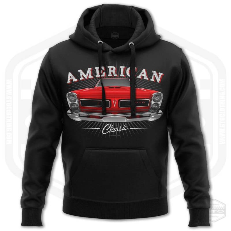 1965 Signoro Gto Tribute Herren Kapuzenpullover Schwarz | S-3xl Hergestellt in Usa Muskelauto Fan Art Geschenkidee von GTOClothing