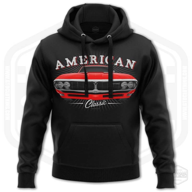 1968 Pontiac Firebird Tribute Herren Kapuzenpullover Schwarz | S-3xl Hergestellt in Usa Muskelauto Fan Art Geschenkidee von GTOClothing