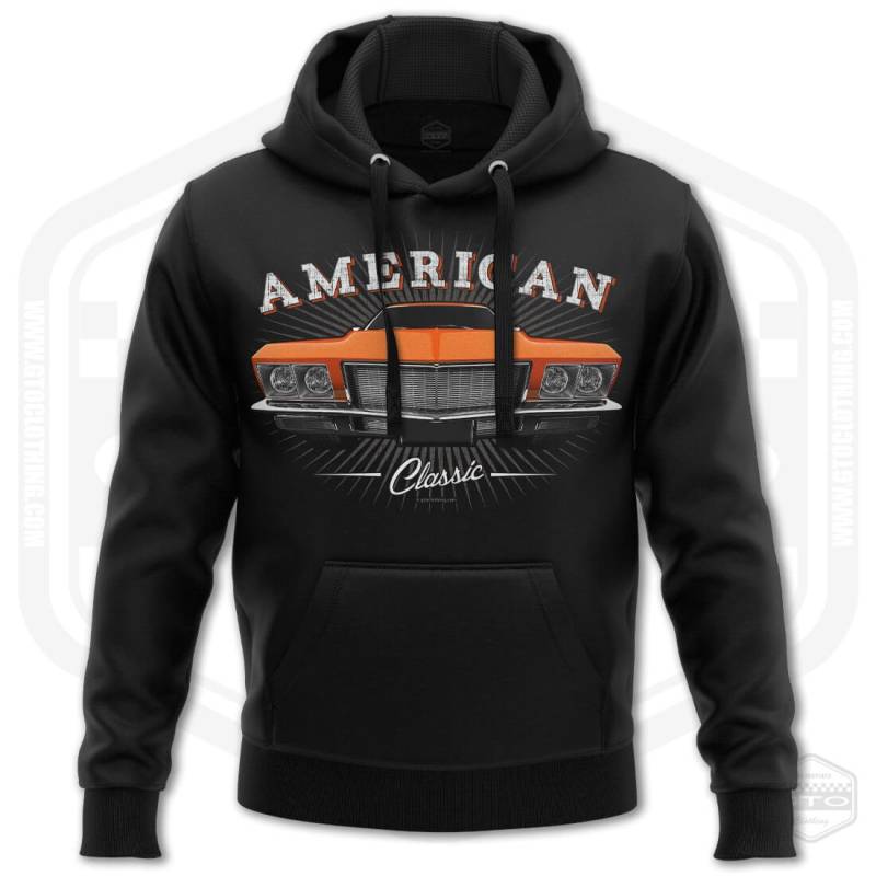 1971 Buick Riviera Tribute Herren Kapuzenpullover Schwarz | S-3xl Hergestellt in Usa Muskelauto Fan Art Geschenkidee von GTOClothing