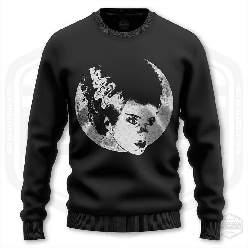Braut Von Frankenstein Herren Sweatshirt Schwarz | S-3xl Hergestellt in Usa Film Fan Art Goth Dark von GTOClothing