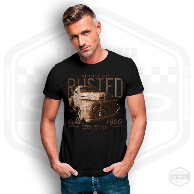 Herren 1950 Ford F1 Transporter T-Shirt von GTOClothing