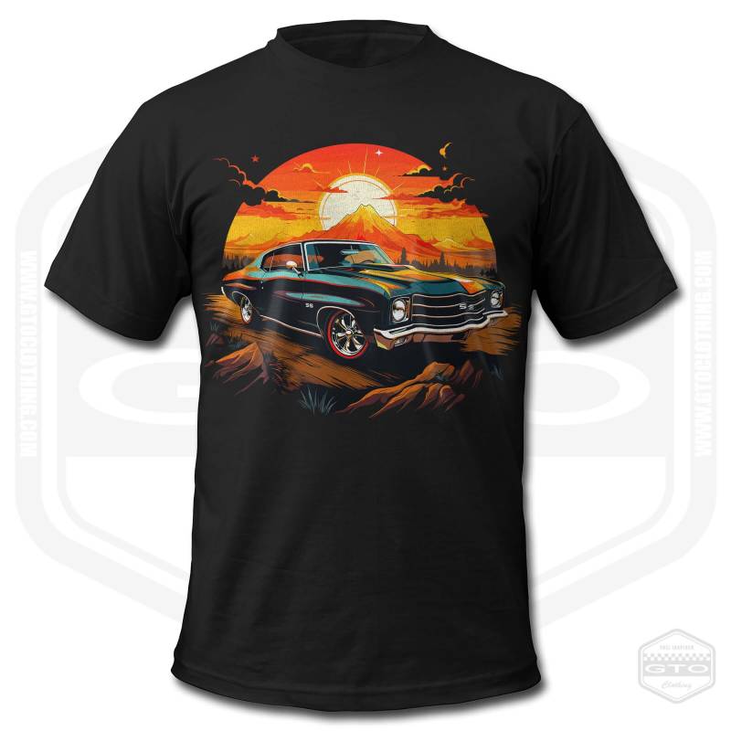 Herren 1971 Chevelle Ss Retro 1 American Muskel-Car T-Shirt von GTOClothing