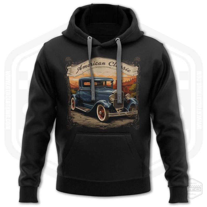 Herren Ford Modell A Retro 7 Classic Car Männer Kapuzenpullover von GTOClothing