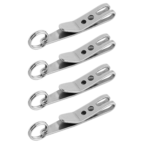 4-Teiliger Schlüsselbund-Clip, Edelstahlschlüsselkäse, Anti-Lost-Rucksack-Schnappschub, Rucksack-Zubehör Im Freien. von GTYHH