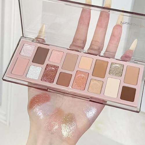 Vielseitige Lidschatten-Palette mit 16 Farben in blassrosa, kombinierbar, langlebig, hochpigmentiert und wasserfest. Vielseitige Lidschatten-Palette mit 16 Farben in blassrosa, kombinierbar, langlebig, hochpigmentiert und wasserfest. von GUANTIAN