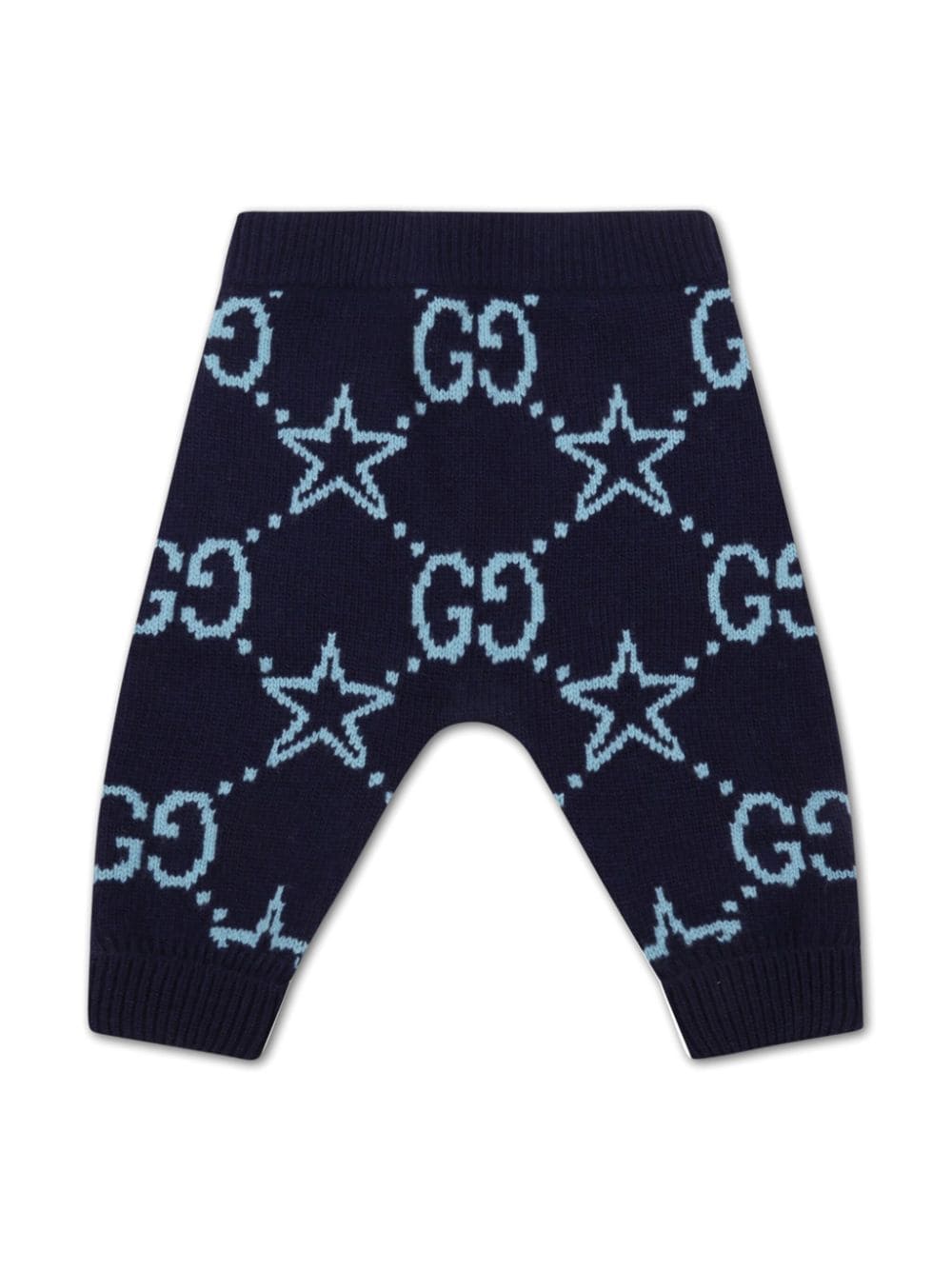 Gucci Kids Gestrickte Intarsien-Hose - Blau von Gucci Kids