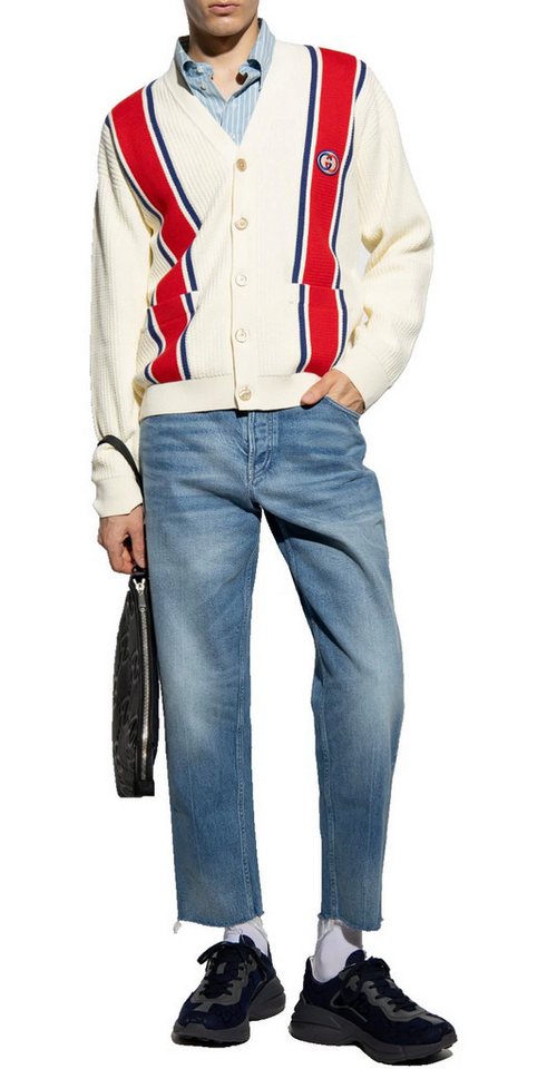 GUCCI 5-Pocket-Jeans Koala Patch Retro Comfort Vintage Hose Statement Piece – luxuriös, verspielt, hochwertig verarbeitet von GUCCI