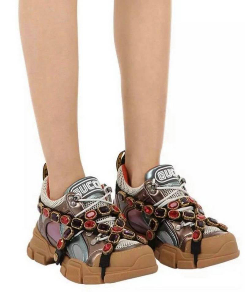 GUCCI Flashtrek Removable Crystal Trainers 36,5 Sneaker von GUCCI