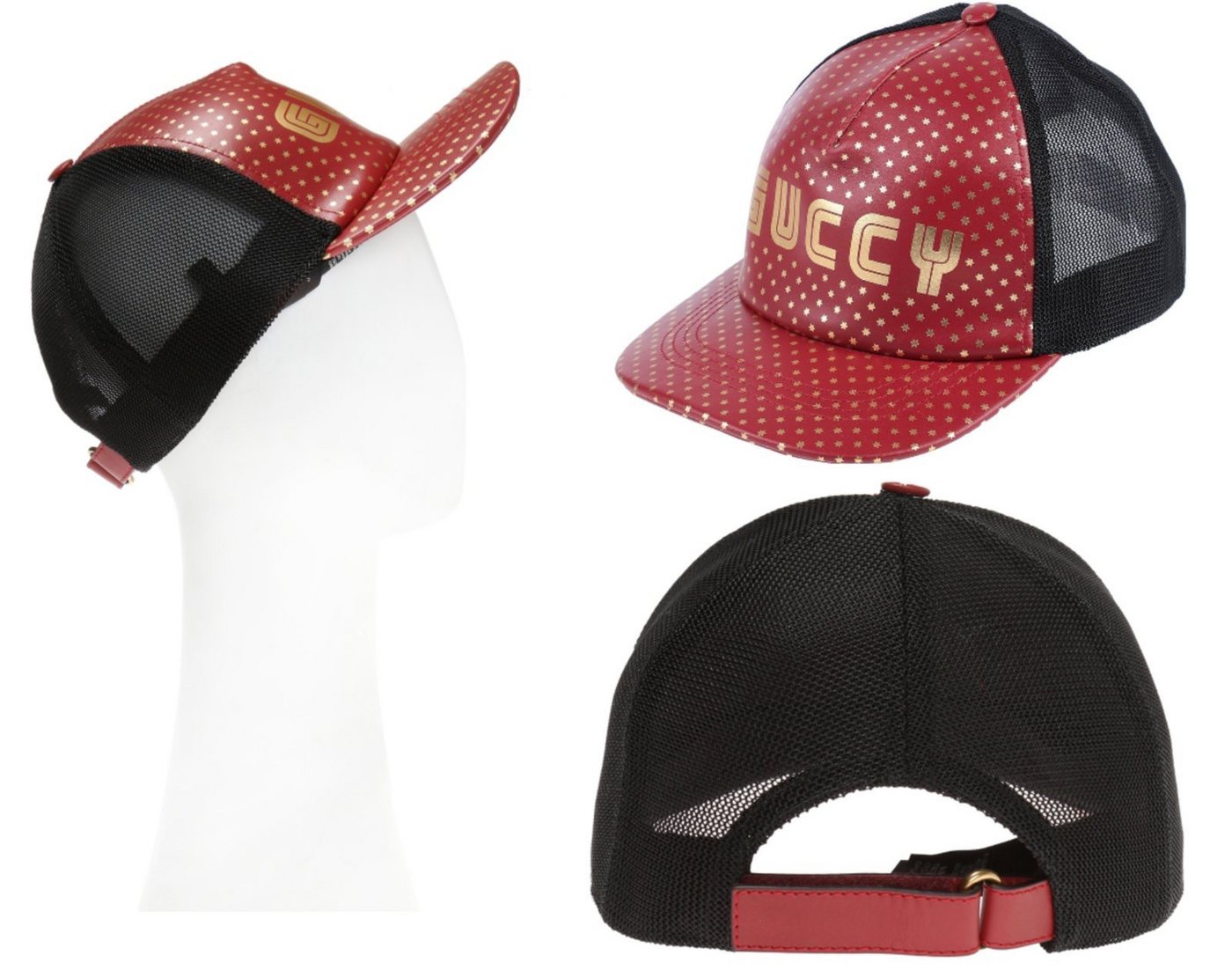 GUCCI Baseball Cap GUCCI X SEGA LEDER GUCCY Stars Baseball Hat Baseballkappe Baseballcap von GUCCI