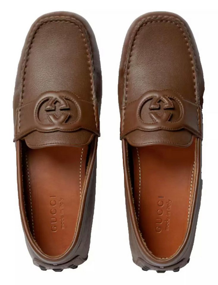 GUCCI Mokassins Loafers Schuhe GG Interlocking G Driver Slippers Sneakers Mokassin Moccasins mit Interlocking G-Logo von GUCCI