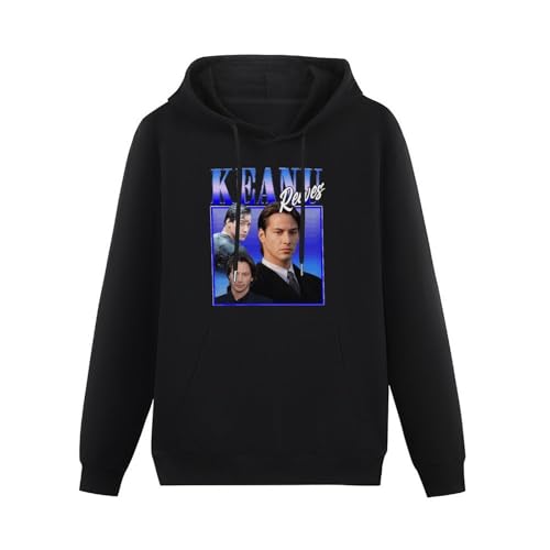 GUCRIOS Keanu Reeves Homage Men's Hoodies Black Graphic Unisex Pullover Sweatshirts L GUCRIOS Keanu Reeves Homage Men's Hoodies Black Graphic Unisex Pullover Sweatshirts L von GUCRIOS