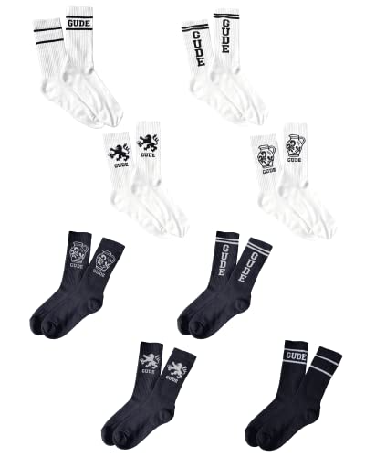GUDE 2x Löwe Socken - weiß - EU 39-42 von GUDE