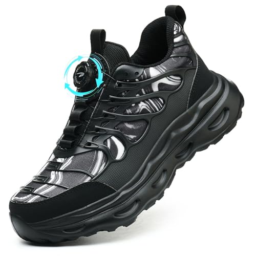 GUDECIUS Sicherheitsschuhe Herren Arbeitsschuhe Damen Leicht Stahlkappenschuhe Atmungsaktiv Schnürsenkel Schnellverschluss Drehverschluss Sportliche Arbeitssicherheitsschuhe Schwarz 42 EU GUDECIUS Sicherheitsschuhe Herren Arbeitsschuhe Damen Leicht Stahlkappenschuhe Atmungsaktiv Schnürsenkel Schnellverschluss Drehverschluss Sportliche Arbeitssicherheitsschuhe Schwarz 42 EU von GUDECIUS
