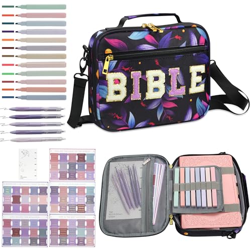 Bibelhülle für Frauen, Bibelhalter, Bibelhülle, Tragetasche, Organizer-Tasche, God is Within Her She Will Not Fall, Reißverschluss und Taschen für Bibel in Standardgröße, Geschenk für Frauen Bibelhülle für Frauen, Bibelhalter, Bibelhülle, Tragetasche, Organizer-Tasche, God is Within Her She Will Not Fall, Reißverschluss und Taschen für Bibel in Standardgröße, Geschenk für Frauen von GUEER