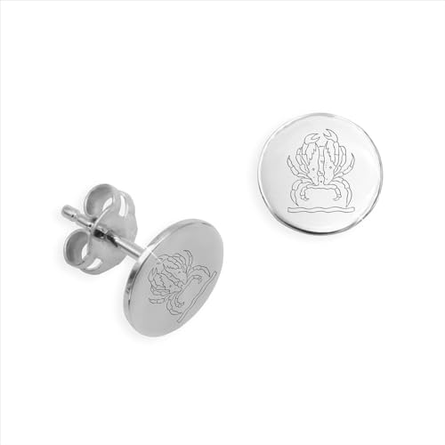 Single Ohrstecker ein STÜCK Sternzeichen Krebs echt Silber 925 (Art.602204) von GÜNSBERG