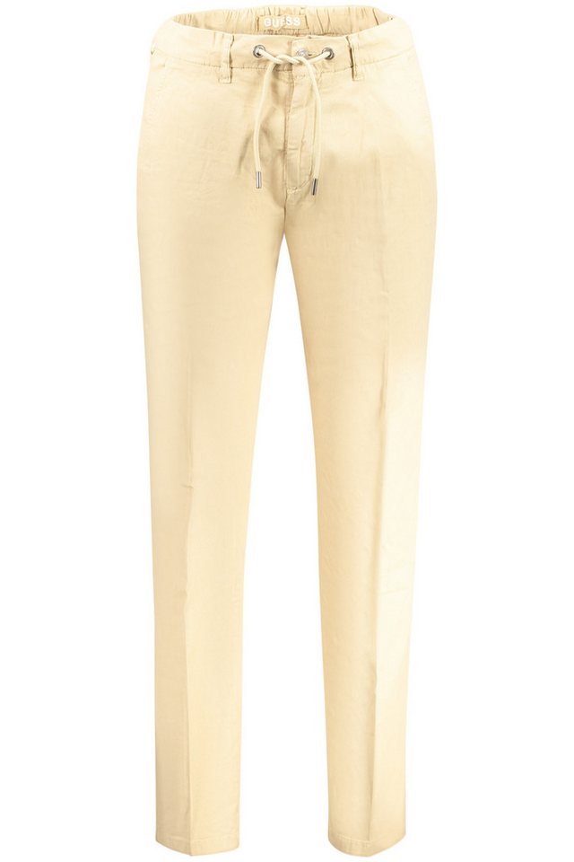 GUESS JEANS 5-Pocket-Hose Bequeme Herren-Kordelhose Beige mit 4 Taschen und Logo-Detail von GUESS JEANS