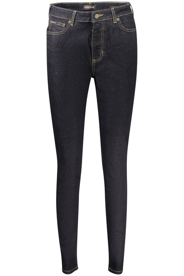 GUESS JEANS 5-Pocket-Jeans Damen Skinny Jeans Blau mit 5 Taschen und Reißverschluss von GUESS JEANS