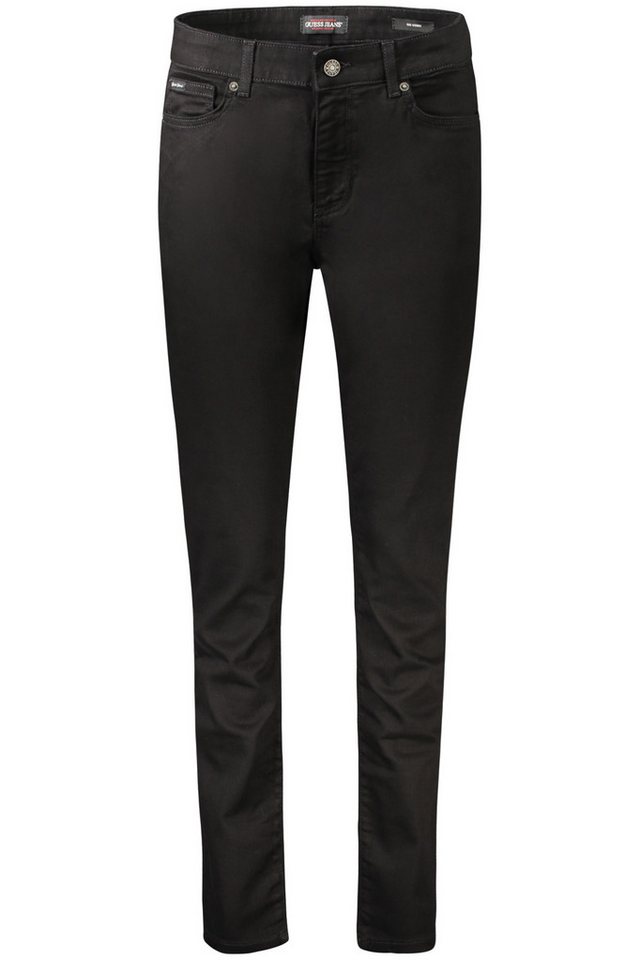 GUESS JEANS 5-Pocket-Jeans Schwarze Damen-Jeans: Skinny-Fit mit 5 Taschen und Reißverschluss von GUESS JEANS