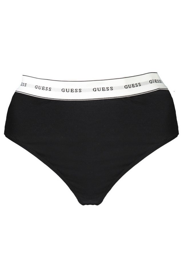 GUESS JEANS Formstring Damenstring Schwarz aus Bio-Baumwolle mit Logoaufdruck und Gummibund von GUESS JEANS