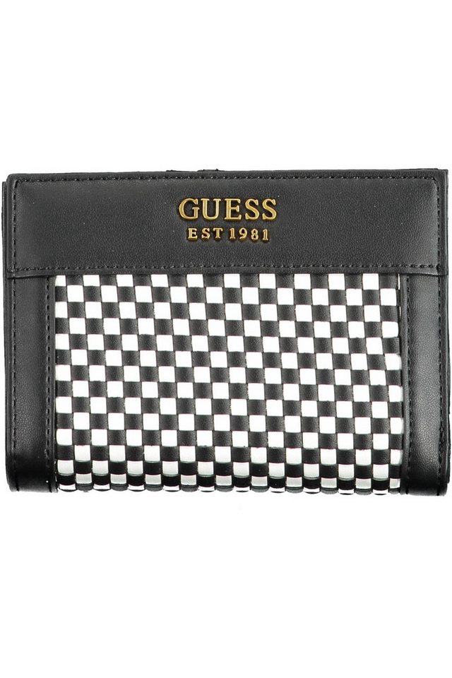 GUESS JEANS Geldbörse, Elegante Damen Geldbörse Schwarz mit Fächern und Reißverschluss von GUESS JEANS