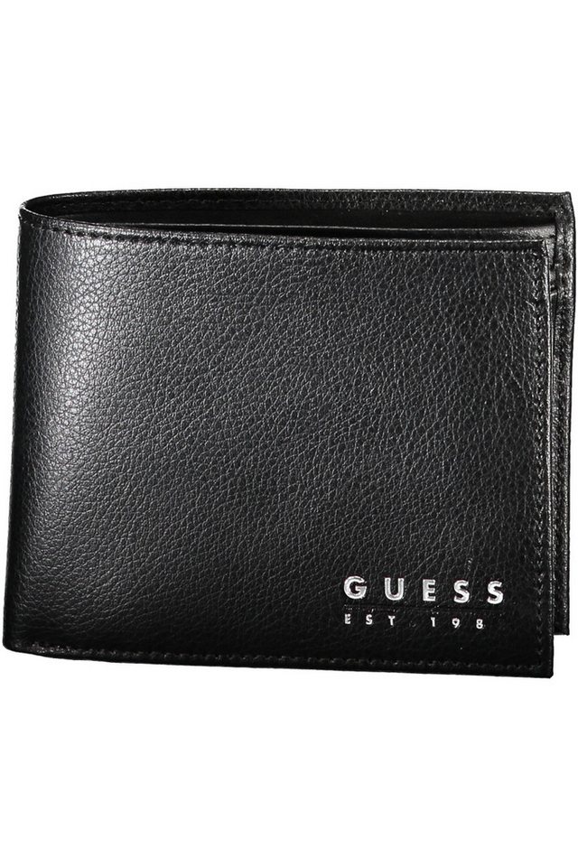 GUESS JEANS Geldbörse, Herren-Geldbeutel mit Münzfach & Kartenfächern – Schwarz, Elegant von GUESS JEANS