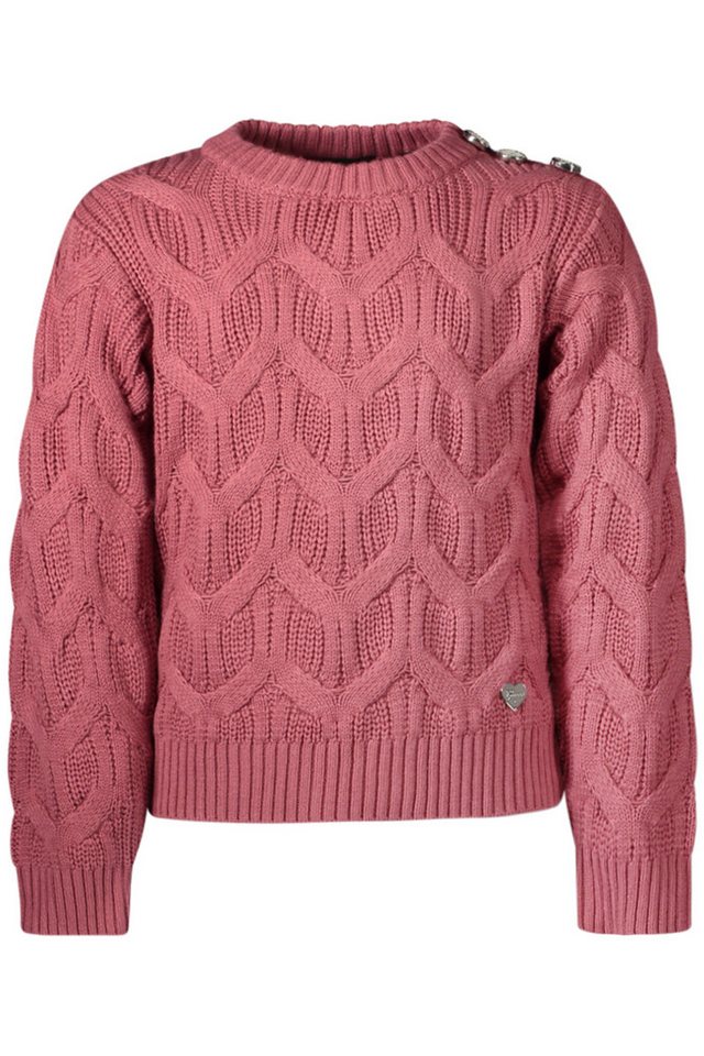 GUESS JEANS Strickpullover Pullover Mädchen Rosa: Langarmpullover mit Zopfmuster & Applikation GUESS JEANS Strickpullover Pullover Mädchen Rosa: Langarmpullover mit Zopfmuster & Applikation von GUESS JEANS