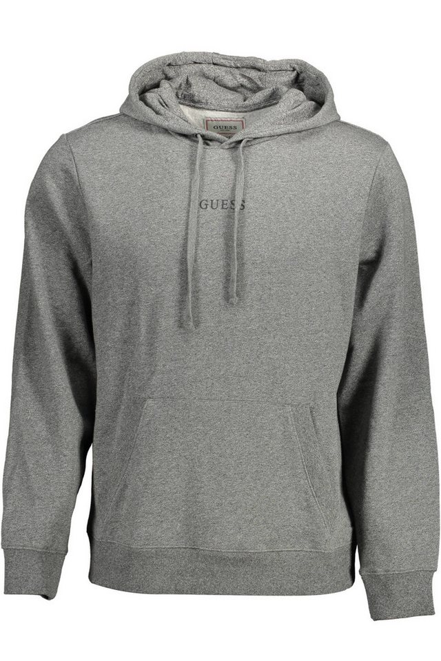 GUESS JEANS Sweatshirt Herren Grauer Kapuzenpullover aus Bio-Baumwolle mit von GUESS JEANS