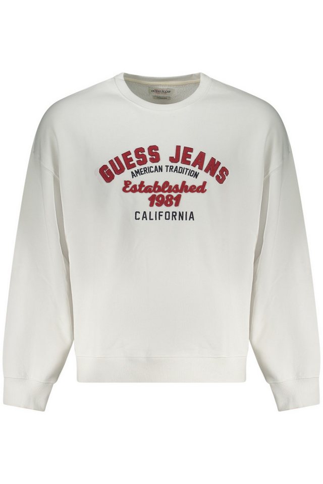 GUESS JEANS Sweatshirt Trendiges weißes Herren-Sweatshirt - Oversize von GUESS JEANS