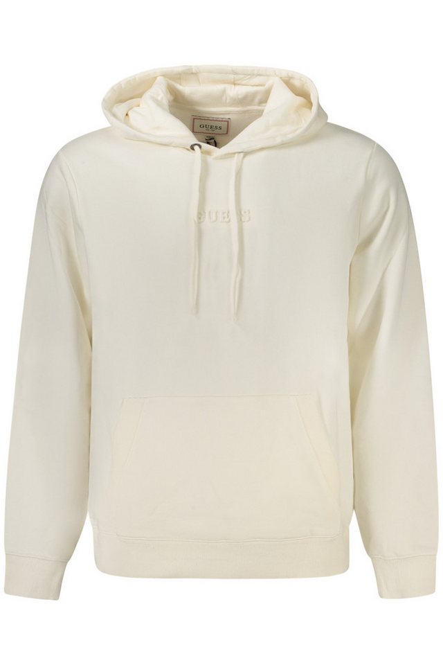 GUESS JEANS Sweatshirt Weißes Herren Sweatshirt: Nachhaltiger Komforthit von GUESS JEANS
