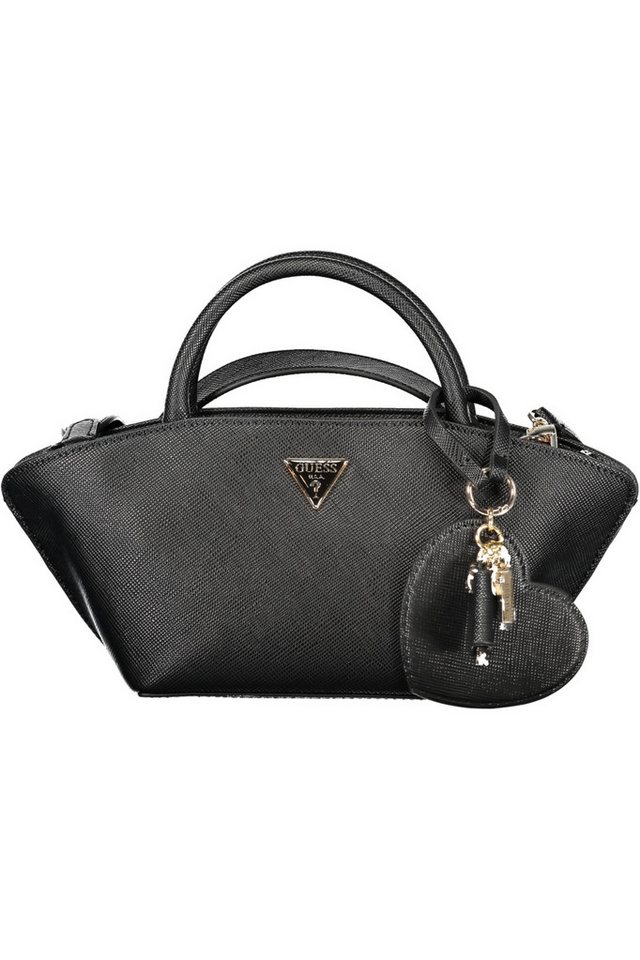 GUESS JEANS Umhängetasche, Elegante Damenschultertasche in Schwarz mit Multi-Fach-Aufteilung von GUESS JEANS