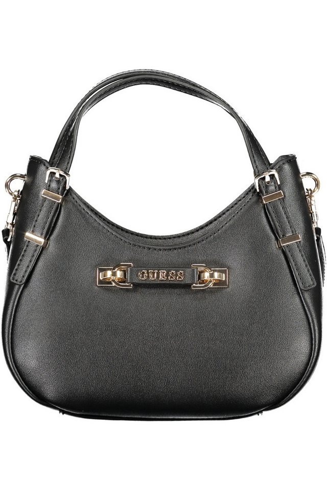 GUESS JEANS Umhängetasche, Elegante schwarze Damen-Handtasche mit vielseitigen Details und Fäche GUESS JEANS Umhängetasche, Elegante schwarze Damen-Handtasche mit vielseitigen Details und Fäche von GUESS JEANS